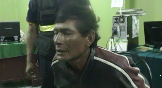 Eleodoro Castilla Santisteban de 44 años “Yodo” fue llevado a la Comisaría de Alto Perú.