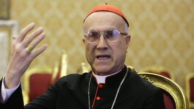 Cardenal Tarciso Bertone. Foto: AP