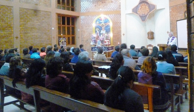 P. Matías Siebenaller, responsable del Centro Pastoral UNS.
