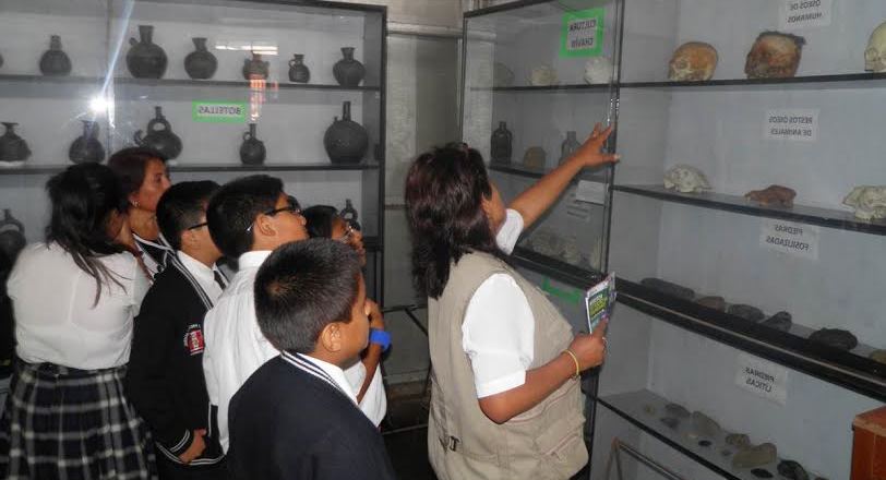 A pesar de las limitaciones el INC Chimbote ha logrado acondicionar un pequeño museo que está abierto para toda la población chimbotana.