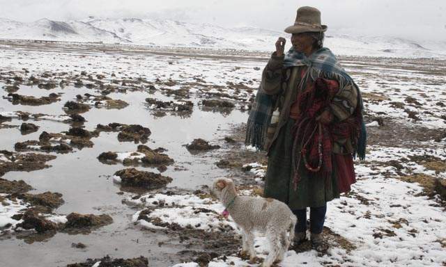 Solidaridad con peruanos que soportan bajas temperaturas. Foto: La República