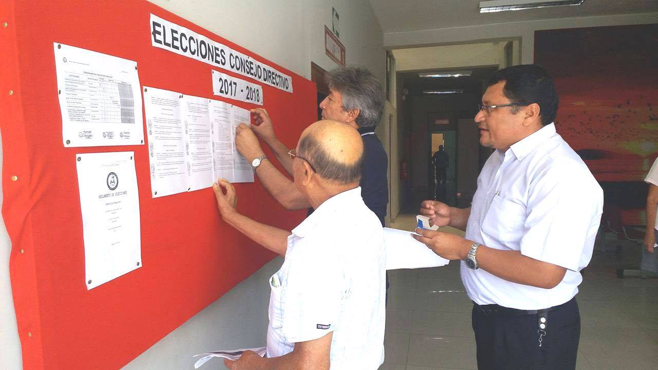 Integrantes del comité electoral de la Cámara del Santa 2017