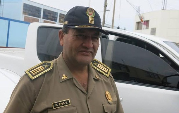Coronel PNP, César Ríos, aún continúa como jefe de la División Policial de Chimbote. (Foto Chimbotenlinea.com)