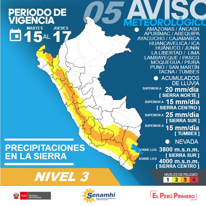 Foto cortesía Senamhi