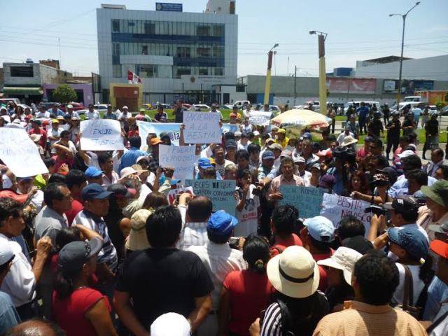 Marcha tras la muerte de Nolasco en Chimbote.