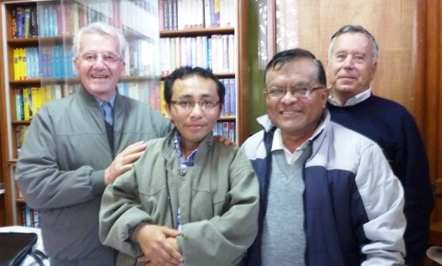 Nuevo director de Mar Adentro y miembros de la Delegación Diocesana de Medios de Comunicación Social.