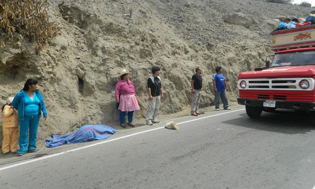 Dos muertos en carretera a Pallasca. Foto: La República
