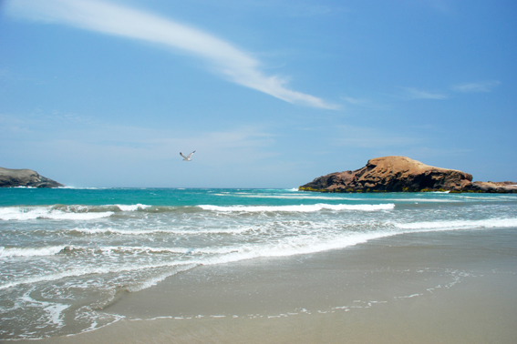Un orgullo. La playa Tuquillo es uno de los balnearios más importantes del país. foto: internet