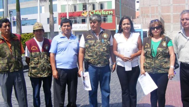 Rondas Urbanas de Nuevo Chimbote y representante de la organización “Indersac”