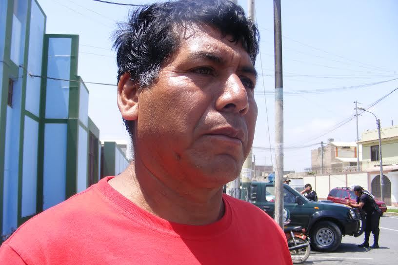 Elvis Pereda Luna, secretaron del Sutramun de Nuevo Chimbote.