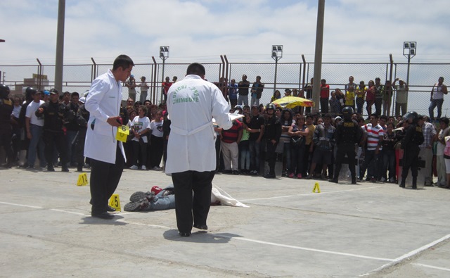 Complejo deportivo del pueblo joven Miraflores Alto fue escenario del crimen hoy.