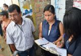 Personal de la comuna llegó hasta lugar para levantar un acta de lo ocurrido.