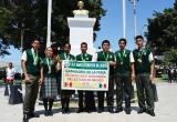 Escolares casmeños que lograron el segundo lugar en la feria de ciencias en México.