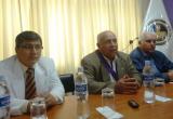 El médico oftalmólogo, Guillermo Gismondi; y el actual decano del Colegio Médico, Carlos Quiróz, anunciaron la construcción de una moderna sede institucional.