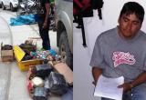 Suboficial PNP Adderly Javier Uriarte Heredia abandonó la Comisaría de Huacrachuco cuando fue detenido con la droga valorizada en más de 22 mil soles.