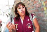 Efectivos policiales patrullan la vivienda de la gobernadora Flor Mary Vera Campos, ubicada en la avenida 28 de Julio N° 725 en Coishco.