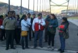 El parlamentario ancashino, Modesto Julca, inspeccionó obras paralizadas en Huaraz. (Foto cortesía)