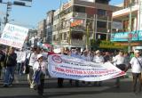Más de medio millar de personas salieron a las calles de Chimbote a exigir resultados en las investigaciones por la corrupción en Áncash.