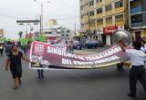 Hpy marcharon los trabajadores del Poder Judicial por las calles de la ciudad.