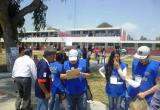 Jóvenes voluntarios de Transparencia en Chimbote.