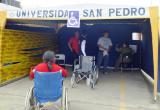 Algunos centros de votación de Chimbote contaron con sillas de ruedas.