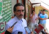 Waldo Ríos, a su salida del Departamento de Investigación Criminal de la Policía en Chimbote.