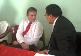 Reunión se produjo ayer, durante la visita del presidente de la República.