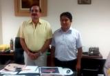 Mg. Edison Vásquez Corales junto al rector de Uladech Católica.