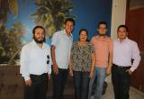 Nuevos maestristas junto a la vicerrectora administrativa de la UNS, Elsa Aguirre Vargas