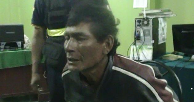 Eleodoro Castilla Santisteban de 44 años “Yodo” fue llevado a la Comisaría de Alto Perú.