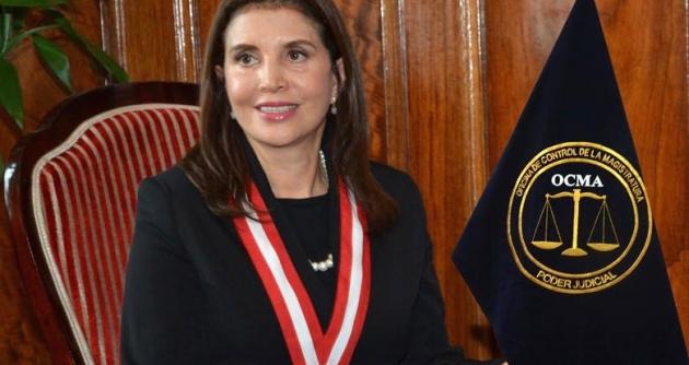 La jueza suprema Ana María Aranda ratificada en la jefatura nacional de la OCMA.
