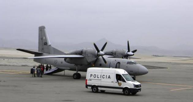 Avión antonov llegó al aeropuerto Chimbote para traslado de detenidos a Lima.