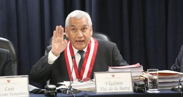 Cuestionado consejero Vladimir Paz de la Barra, quien debería inhibirse en el proceso contra Ramos y Pelaez. foto: larepublica.pe