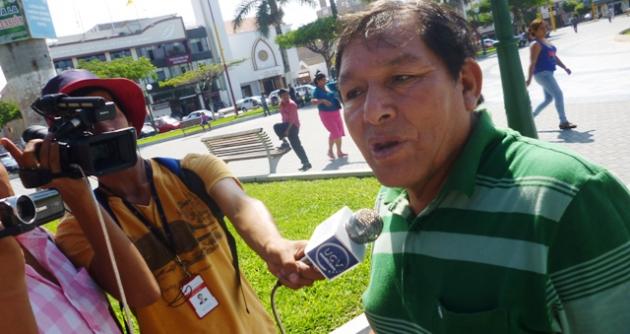 Dirigente Jorge Velásquez pidió que prioricen los servicios a la ciudad, que mejoren la limpieza pública, el recojo a la basura y la seguridad ciudadana.