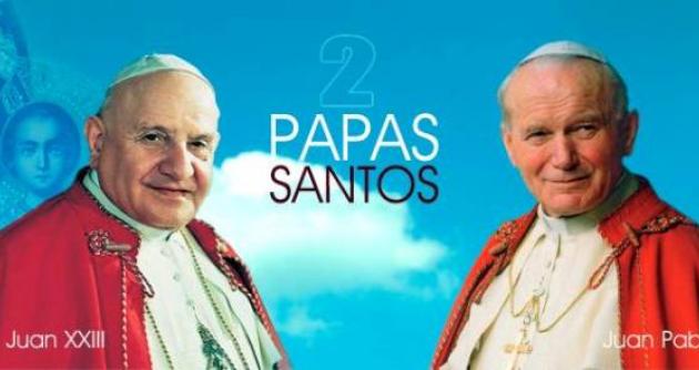 Este domingo Juan XXII y Juan Pablo II serán elevados a Santos.