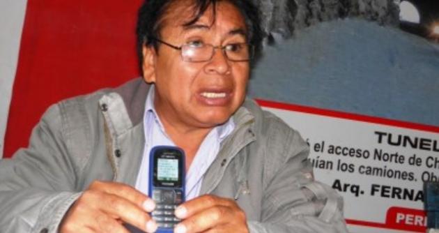 El extinto Ezequiel Nolasco cuando denunció a los periodistas de Chimbotenlinea.com que era víctima de extorsión y amenazas de muerte.(Foto: Archivo Chimbotenlinea.com)