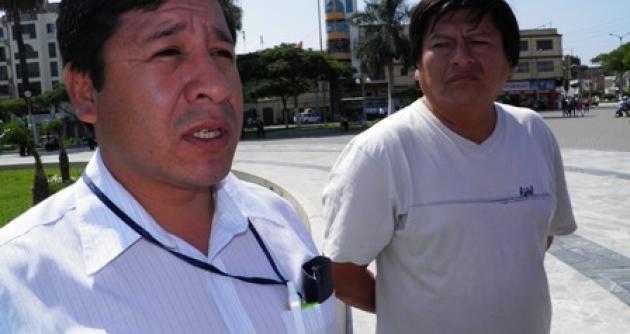 Nueva Ley de Reforma Educativa perjudica a 550 auxiliares en la provincia del Santa Secretario del Sute-Santa, Félix Figueroa (Foto Lindberg Cruzado)