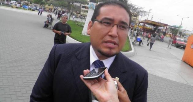 Fernando Roca, es el asesor de Chinecas, pero dice que nada sabe de las plantaciones de marihuana en tierras del proyecto irrigador.