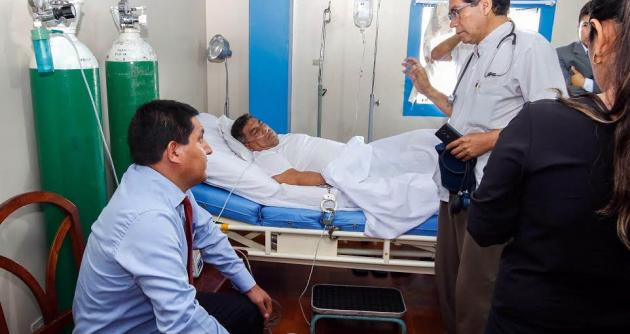 El exadministrador del MP permanece internado en la clínica San Pablo de Chimbote