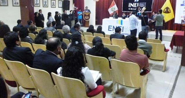 Instituciones locales firmaron convenio con INEI para acciones de capacitación.