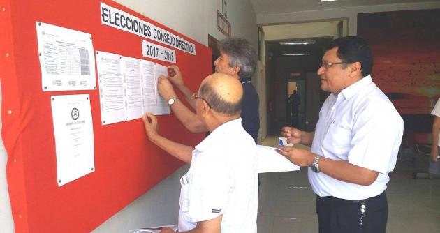 Integrantes del comité electoral de la Cámara del Santa 2017