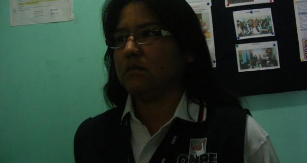 Jaqueline Albarrán, coordinadora distrital de la ODPE Santa.