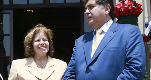Lourdes Flores Nano y el expresidente Ala García. (Foto Internet)