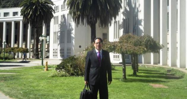 Biólogo Luis Alberto Sánchez Angulo en la Universidad de Concepción de Chile.