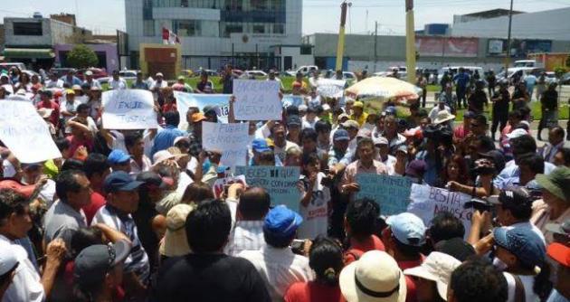 Marcha tras la muerte de Nolasco en Chimbote.