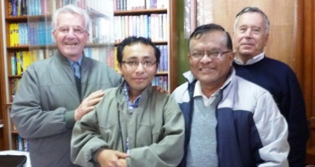 Nuevo director de Mar Adentro y miembros de la Delegación Diocesana de Medios de Comunicación Social.
