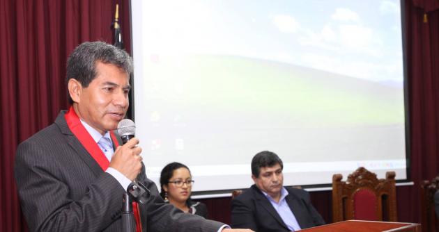 Foto: Dr. Willians Vizcarra Tinedo, jefe de ODECMA en la Corte de Justicia del Santa.