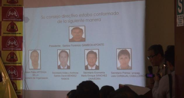 Santos Gamboa Aponte, actual regidor, lidera el organigrama