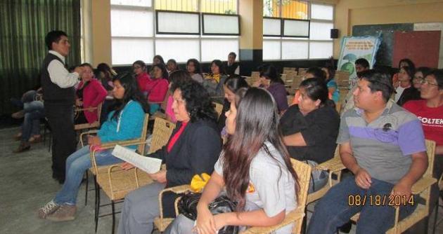 Talleres con estudiantes en el Instituto Pedagógico.
