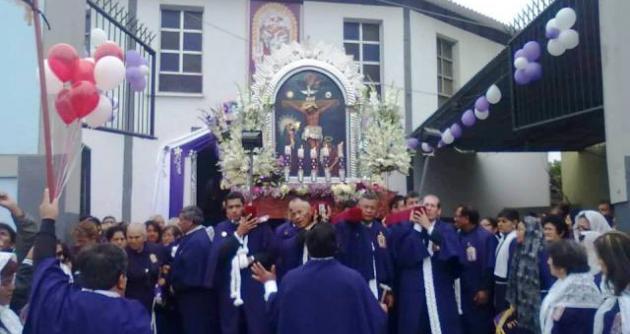 El segundo recorrido procesional del Cristo Morado será el lunes 28 de octubre